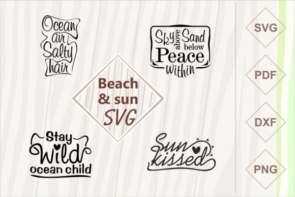 Beach and Sun SVG Set – A Versatile Graphic for Crafts