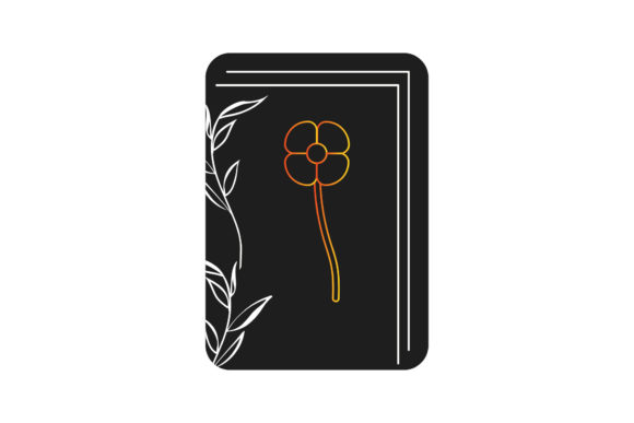 Card Flower Outline: A Versatile Graphic Design Freebie for Branding and Marketing