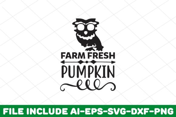 Farm Fresh Pumpkin Graphics for Crafts and Local Business Branding