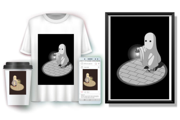 Ghost Dark Space Graphics: A Freebie for Bold Local Branding