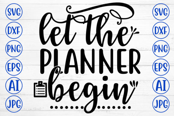 Let the Planner Begin: A Graphic Design Asset for Content Creators