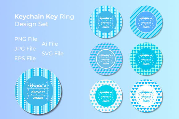 Mother’s Day Monogram Keychain Bundle 21: A Versatile Graphic Design Asset for Crafts & Branding