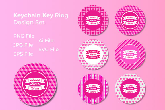 Mother’s Day Monogram Keychain Bundle 4: Graphics and Crafts