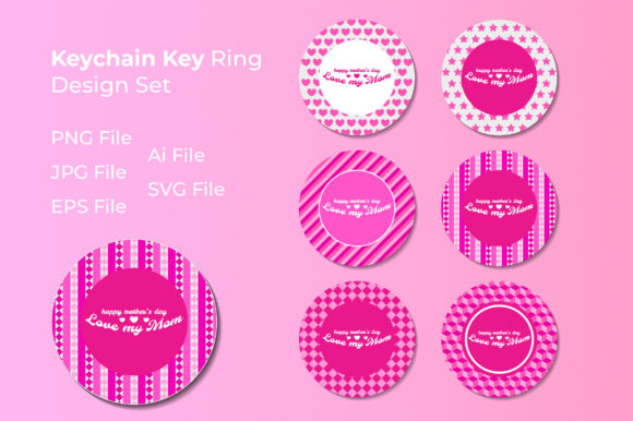 Mother’s Day Monogram Keychain Bundle 7: A Graphics & Crafts Asset for Branding Success