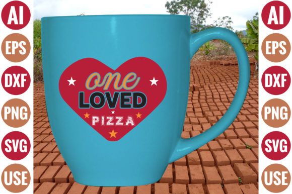 One Loved Pizza: A Versatile Graphic Design Asset for Crafts